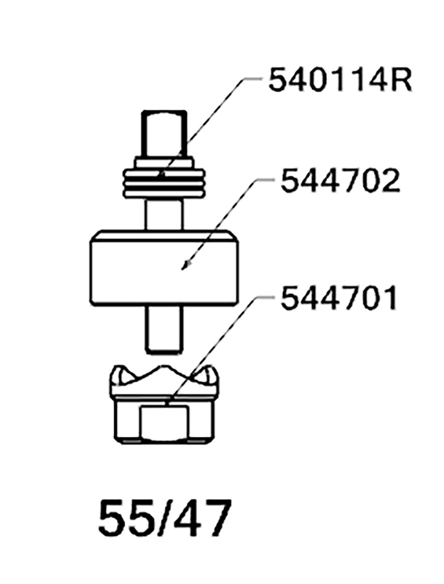 PERFORADOR REDONDO PARA CHAPA  CON RODAMIENTO FORZA SERIE 55
